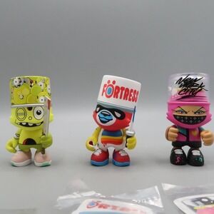 3 Superplastic Janky Figure Lot Space Monkey, Flying Fortress, TooFly
